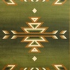 image:imageFlash Furniture Lodi Collection Southwestern Area Rug  Low Pile Brown Olefin Rug  2 x 3 Area Rug  Jute Backing  Hallway Entryway Bedroom Living RoomGreen