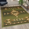 image:imageFlash Furniture Lodi Collection Southwestern Area Rug  Low Pile Brown Olefin Rug  2 x 3 Area Rug  Jute Backing  Hallway Entryway Bedroom Living RoomGreen