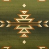 image:imageFlash Furniture Lodi Collection Southwestern Area Rug  Low Pile Brown Olefin Rug  2 x 3 Area Rug  Jute Backing  Hallway Entryway Bedroom Living RoomGreen