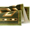 image:imageFlash Furniture Lodi Collection Southwestern Area Rug  Low Pile Brown Olefin Rug  2 x 3 Area Rug  Jute Backing  Hallway Entryway Bedroom Living RoomGreen