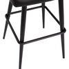 image:imageFlash Furniture Lyla Commercial Grade Modern Armless Barstools  Black LeatherSoft Upholstery  30 Barstool  Contoured Backrest  Steel Frame amp Footrest  Set of 2Black Leathersoft