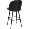 image:imageFlash Furniture Lyla Commercial Grade Modern Armless Barstools  Black LeatherSoft Upholstery  30 Barstool  Contoured Backrest  Steel Frame amp Footrest  Set of 2Black Leathersoft