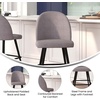 image:imageFlash Furniture Lyla Commercial Grade Modern Armless Counter StoolsGray Faux Linen Upholstery26 BarstoolContoured BackrestSteel Frame amp FootrestSet of 2