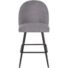 image:imageFlash Furniture Lyla Commercial Grade Modern Armless Counter StoolsGray Faux Linen Upholstery26 BarstoolContoured BackrestSteel Frame amp FootrestSet of 2