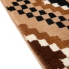 image:imageFlash Furniture Marana Collection Southwestern Style Area Rug  Brown Olefin Accent Rug  5 x 7  Cotton Backing  Entryway Living Room BedroomBrown