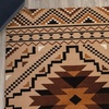 image:imageFlash Furniture Marana Collection Southwestern Style Area Rug  Brown Olefin Accent Rug  5 x 7  Cotton Backing  Entryway Living Room BedroomBrown