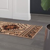image:imageFlash Furniture Marana Collection Southwestern Style Area Rug  Brown Olefin Accent Rug  5 x 7  Cotton Backing  Entryway Living Room BedroomBrown