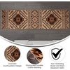 image:imageFlash Furniture Marana Collection Southwestern Style Area Rug  Brown Olefin Accent Rug  5 x 7  Cotton Backing  Entryway Living Room BedroomBrown