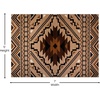 image:imageFlash Furniture Marana Collection Southwestern Style Area Rug  Brown Olefin Accent Rug  5 x 7  Cotton Backing  Entryway Living Room BedroomBrown