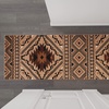image:imageFlash Furniture Marana Collection Southwestern Style Area Rug  Brown Olefin Accent Rug  5 x 7  Cotton Backing  Entryway Living Room BedroomBrown