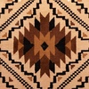 image:imageFlash Furniture Marana Collection Southwestern Style Area Rug  Brown Olefin Accent Rug  5 x 7  Cotton Backing  Entryway Living Room BedroomBrown