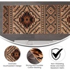 image:imageFlash Furniture Marana Collection Southwestern Style Area Rug  Brown Olefin Accent Rug  5 x 7  Cotton Backing  Entryway Living Room BedroomBrown