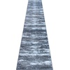 image:imageFlash Furniture Marian Collection Area Rug  Distressed Turquoise Olefin Rug with Jute Backing  3 x 16  Entryway Living Room BedroomGrey