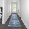 image:imageFlash Furniture Marian Collection Area Rug  Distressed Turquoise Olefin Rug with Jute Backing  3 x 16  Entryway Living Room BedroomTurquoise