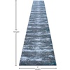 image:imageFlash Furniture Marian Collection Area Rug  Distressed Turquoise Olefin Rug with Jute Backing  3 x 16  Entryway Living Room BedroomTurquoise