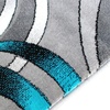 image:imageFlash Furniture Masie Collection Olefin Area Rug  Turquoise Swirl  5 x 7  Jute Backing  Entryway Living Room Bedroom5 x 7 Rectangular