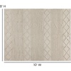 image:imageFlash Furniture Melissa Handwoven Area Rug  White and Ivory  8 x 10  Geometric DesignWhiteIvory