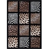 image:imageFlash Furniture Menagerie Collection Animal Print Area Rug  Olefin Area Rug with Cheetah Leopard Zebra and Giraffe Design  5 x 7  Individually Raised Squares52 x 74 Rectangular