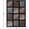 image:imageFlash Furniture Menagerie Collection Animal Print Area Rug  Olefin Area Rug with Cheetah Leopard Zebra and Giraffe Design  5 x 7  Individually Raised Squares52 x 74 Rectangular