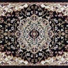 image:imageFlash Furniture Mersin Collection Persian Style Area Rug  Olefin Ivory NonShedding Fibers  2 x 3  Jute Backing  Hallway Entryway Bedroom Living RoomBlack