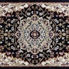 image:imageFlash Furniture Mersin Collection Persian Style Area Rug  Olefin Ivory NonShedding Fibers  2 x 3  Jute Backing  Hallway Entryway Bedroom Living RoomBlack