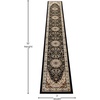 image:imageFlash Furniture Mersin Collection Persian Style Area Rug  Olefin Ivory NonShedding Fibers  2 x 3  Jute Backing  Hallway Entryway Bedroom Living RoomBlack