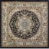 image:imageFlash Furniture Mersin Collection Persian Style Area Rug  Olefin Ivory NonShedding Fibers  2 x 3  Jute Backing  Hallway Entryway Bedroom Living RoomBlack