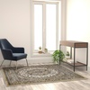 image:imageFlash Furniture Mersin Collection Persian Style Area Rug  Olefin Ivory NonShedding Fibers  2 x 3  Jute Backing  Hallway Entryway Bedroom Living RoomIvory