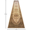 image:imageFlash Furniture Mersin Collection Persian Style Area Rug  Olefin Ivory NonShedding Fibers  2 x 3  Jute Backing  Hallway Entryway Bedroom Living RoomIvory