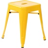 image:imageFlash Furniture Metal Dining Table Height Stool  Backless Yellow Kai Commercial Grade Stool  18 Inch Stackable Dining Chair  Set of 4