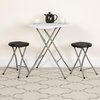 image:imageFlash Furniture Micah Foldable Stool with Black Plastic Seat and Titanium Gray FrameSet of 1
