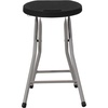 image:imageFlash Furniture Micah Foldable Stool with Black Plastic Seat and Titanium Gray FrameSet of 1