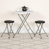 image:imageFlash Furniture Micah Foldable Stool with Black Plastic Seat and Titanium Gray Frameset of 2