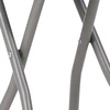 image:imageFlash Furniture Micah Foldable Stool with Black Plastic Seat and Titanium Gray Frameset of 2