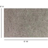 image:imageFlash Furniture Minnie SlideStop MultiSurface Reversible NonSlip Cushion Rug Pad 14 Thick Floor Protection for 5x8 Area Rug Gray41 x 6 Rectangular