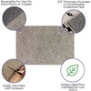 image:imageFlash Furniture Minnie SlideStop MultiSurface Reversible NonSlip Cushion Rug Pad 14 Thick Floor Protection for 5x8 Area Rug Gray41 x 6 Rectangular