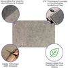 image:imageFlash Furniture Minnie SlideStop MultiSurface Reversible NonSlip Cushion Rug Pad 14 Thick Floor Protection for 5x8 Area Rug Gray5 x 711 Rectangular