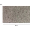 image:imageFlash Furniture Minnie SlideStop MultiSurface Reversible NonSlip Cushion Rug Pad 14 Thick Floor Protection for 5x8 Area Rug Gray5 x 711 Rectangular