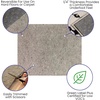 image:imageFlash Furniture Minnie SlideStop MultiSurface Reversible NonSlip Cushion Rug Pad 14 Thick Floor Protection for 5x8 Area Rug Gray81 x 10 Rectangular