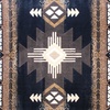 image:imageFlash Furniture Mohave Traditional Southwestern Style Area Rug  Rustic Ivory Accent Rug  2 x 7  Olefin Fibers with Jute BackingBlack