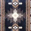 image:imageFlash Furniture Mohave Traditional Southwestern Style Area Rug  Rustic Ivory Accent Rug  2 x 7  Olefin Fibers with Jute BackingBlack
