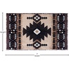 image:imageFlash Furniture Mohave Traditional Southwestern Style Area Rug  Rustic Ivory Accent Rug  2 x 7  Olefin Fibers with Jute BackingBrown