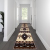 image:imageFlash Furniture Mohave Traditional Southwestern Style Area Rug  Rustic Ivory Accent Rug  2 x 7  Olefin Fibers with Jute BackingBrown