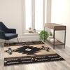 image:imageFlash Furniture Mohave Traditional Southwestern Style Area Rug  Rustic Ivory Accent Rug  2 x 7  Olefin Fibers with Jute BackingBrown