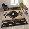 image:imageFlash Furniture Mohave Traditional Southwestern Style Area Rug  Rustic Ivory Accent Rug  2 x 7  Olefin Fibers with Jute BackingBrown
