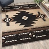 image:imageFlash Furniture Mohave Traditional Southwestern Style Area Rug  Rustic Ivory Accent Rug  2 x 7  Olefin Fibers with Jute BackingBrown