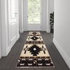 image:imageFlash Furniture Mohave Traditional Southwestern Style Area Rug  Rustic Ivory Accent Rug  2 x 7  Olefin Fibers with Jute BackingBrown