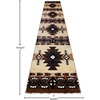 image:imageFlash Furniture Mohave Traditional Southwestern Style Area Rug  Rustic Ivory Accent Rug  2 x 7  Olefin Fibers with Jute BackingBrown