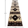 image:imageFlash Furniture Mohave Traditional Southwestern Style Area Rug  Rustic Ivory Accent Rug  2 x 7  Olefin Fibers with Jute BackingBrown