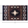 image:imageFlash Furniture Mohave Traditional Southwestern Style Area Rug  Rustic Ivory Accent Rug  2 x 7  Olefin Fibers with Jute BackingChocolate